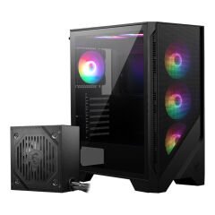 MSI MAG FORGE 120A AIRFLOW 650W 80+ Bronze Temperli Cam 6x120mm Auto-RGB Fanlı ATX Gaming Bilgisayar Kasası
