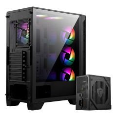 MSI MAG FORGE 120A AIRFLOW 650W 80+ Bronze Temperli Cam 6x120mm Auto-RGB Fanlı ATX Gaming Bilgisayar Kasası