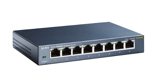 TP-LINK TL-SG108-M2 8 Port Gigabit 10/100/1000 Mbps Unmanaged Metal Desktop Switch Ağ Anahtarı