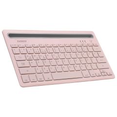 Everest KB-BT82 Pembe-Gri Bluetooth Ultra İnce Şarjlı Kablosuz Klavye (Mac/Win/Android/iOS Uyumlu)