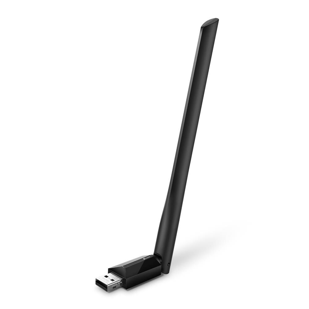 TP‑LINK Archer T2U Plus AC600 Dual‑Band Wireless USB Adaptör 5 dBi Yüksek Kazanç Anten 200 Mbps (2.4 GHz) + 433 Mbps (5 GHz) Win/Mac FreeDOS Siyah