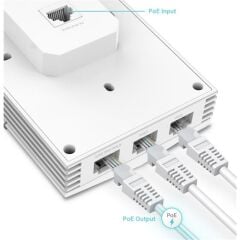 TP-LINK OMADA EAP655-WALL AX3000 DUAL BAND WI-FI6 4X1G LAN 574MBPS/2.4GHZ/2402MBPS/5GHZ ACCESS POINT (ADAPTÖRSÜZ)