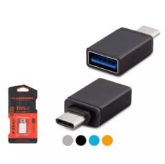 Hadron HDX5051 USB Type-C Erkek - USB 3.0 Dişi OTG Dönüştürücü Adaptör Metal Kasa