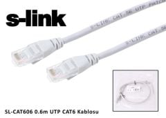 S-link SL-CAT606 Cat6 0.60mt Gri UTP Patch Kablo