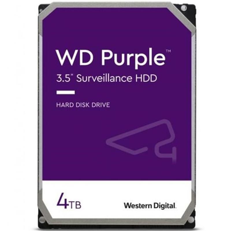4TB WD Purple 3.5'' SATA3 5400RPM 256MB WD43PURZ 7/24 Güvenlik Disk