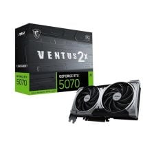 MSI GeForce RTX 5070 12G VENTUS 2X OC 12 GB GDDR7 192‑Bit PCIe 5.0 NVIDIA Blackwell 6144 CUDA çekirdek DLSS 4 Ray Tracing 3×DP 2.1b + HDMI 2.1b 250 W 16‑pin 650 W PSU destekli Ekran Kartı