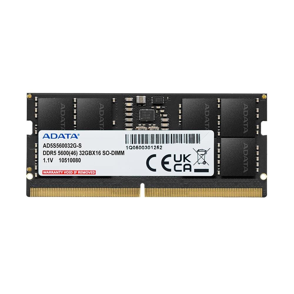 Adata 32GB DDR5 5600MHz CL46 1.1V 262-Pin SO-DIMM Notebook RAM