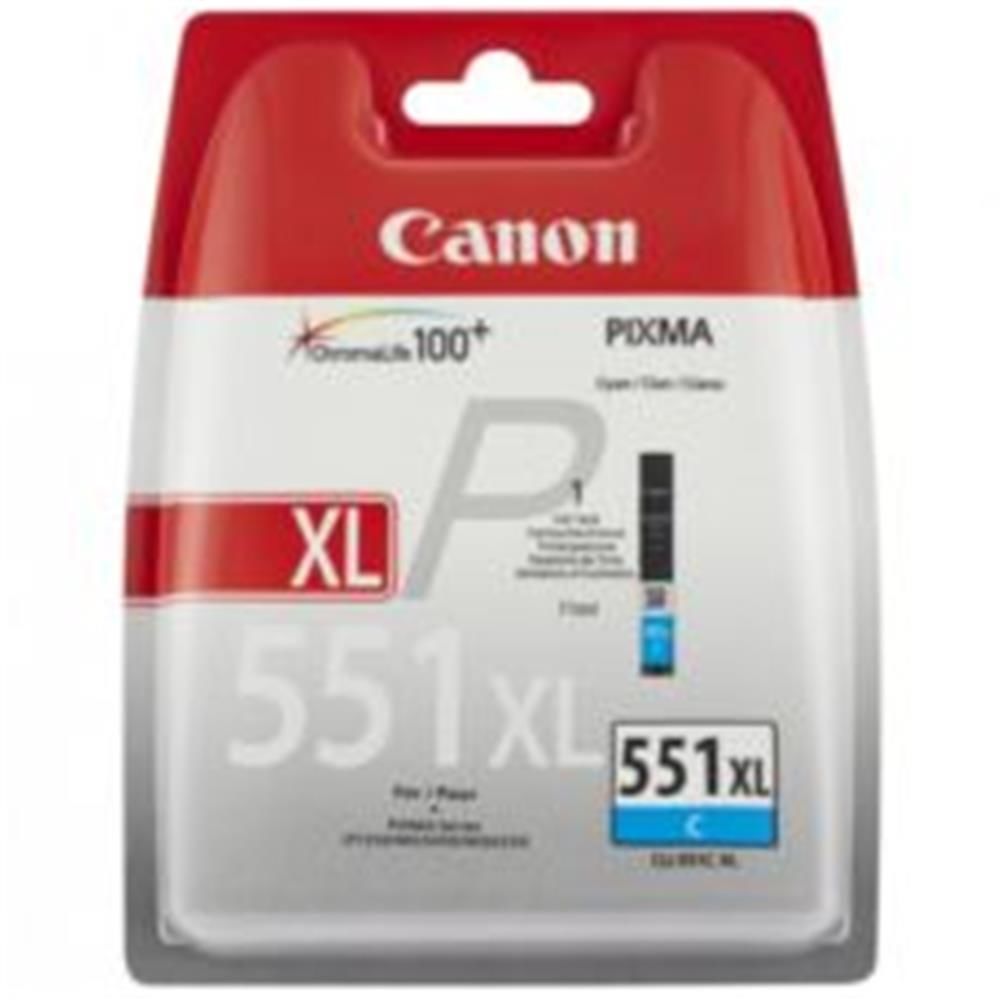 Canon CLI-551XL C Cyan (Siyan) High Yield Individual Ink Cartridge