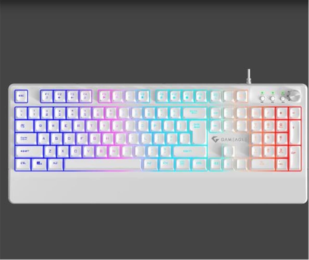 Gameagle Frost Blade GE2008 RGB Kablolu Membran Beyaz Oyuncu Klavyesi