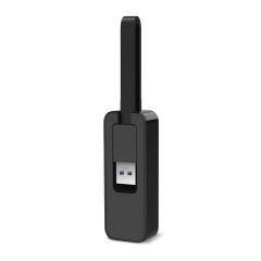 TP‑LINK UE306 USB 3.0 (USB 3.1 Gen 1) 10/100/1000 Mbps RJ‑45 Gigabit Ethernet Ağ Adaptörü – Katlanabilir USB Konnektör, ASIX AX88179 Çipset, Plug‑&‑Play (Nintendo Switch, Windows 11/10/8.1/7, Linux), Siyah