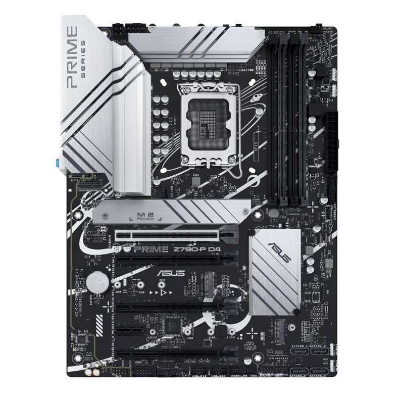 ASUS PRIME Z790‑P D4 ATX LGA‑1700 Intel Z790 DDR4 5333 MHz (OC) 4×DIMM 128 GB 3×M.2 (PCIe 4.0 x4 + PCIe/SATA) HDMI 2.1 DisplayPort 1.4 USB 3.2 Gen2x2 Type‑C USB 3.2 Gen2/Gen1 Realtek 2.5 Gb Ethernet Aura Sync USB4 Header Anakart