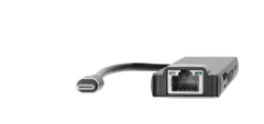 HYTECH HY-USBC83 USB Type-C 4K@30Hz Gri Metal 2xUSB 3.0 1xUSB 2.0 1000Mbps Ethernet PD Destekli Çoklu Bağlantı Hub