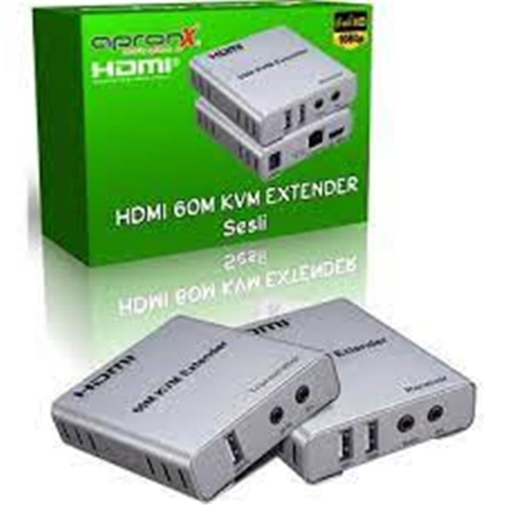 Apronx APX-120M Cat5e-Cat6 120m 4K KVM HDMI Extender