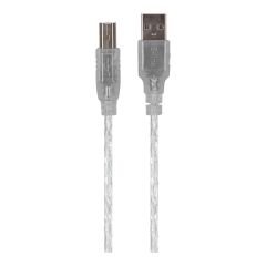S-LINK SL-U2015 1.5 Metre USB 2.0 Şeffaf Yazıcı (Printer) Kablosu
