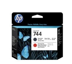 HP 744 Mat Siyah ve Kırmızı (Matte Black & Red) Orijinal DesignJet Baskı Kafası (F9J88A)