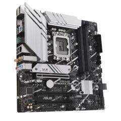 ASUS PRIME B760M‑A WIFI D4 Intel B760 LGA 1700 DDR4 5333(OC)MHz 4×DIMM 128GB Dual‑Channel 2×M.2 PCIe 4.0 NVMe 4×SATA6Gb/s 2×HDMI2.1 1×DisplayPort 1.4 Realtek 2.5Gb LAN Wi‑Fi 6 Bluetooth 5.2 mATX Anakart