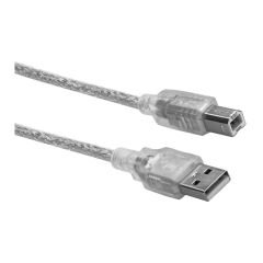 S-LINK SL-U2007 7 Metre USB 2.0 Şeffaf Filtreli Yazıcı (Printer) Kablosu