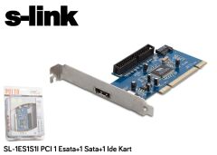 S-link SL-1ES1S1 PCI to 1x eSATA + 1x SATA + 1x IDE Çoklayıcı Kontrol Kartı