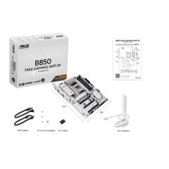 ASUS B850 MAX GAMING WIFI 7 AMD AM5 DDR5 ANAKART BEYAZ