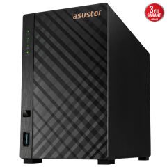 ASUSTOR AS1102TL Realtek RTD1619B, 2 Yuvalı, 1GB DDR4, 1GbE x1, USB 3.2 x1