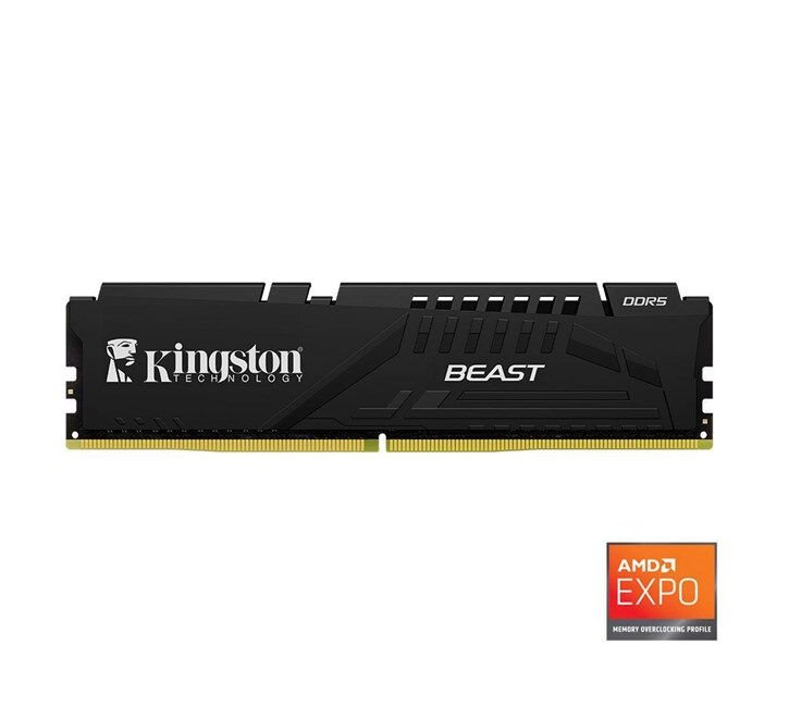 Kingston FURY Beast 32GB 6000MT/s DDR5 CL30 DIMM Masaüstü Oyun Belleği - Soğutuculu (KF560C30BBE-32TR)