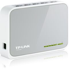 TP‑LINK TL‑SF1005D 5 Port 10/100 Mbps Otomatik MDI/MDIX Fanless Plastik Kasa Masaüstü Switch