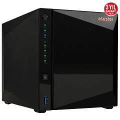 ASUSTOR AS3304T V2 Realtek RTD1619B, 4 Yuvalı, 2GB DDR4, 2.5GbE x1, USB 3.2 x3