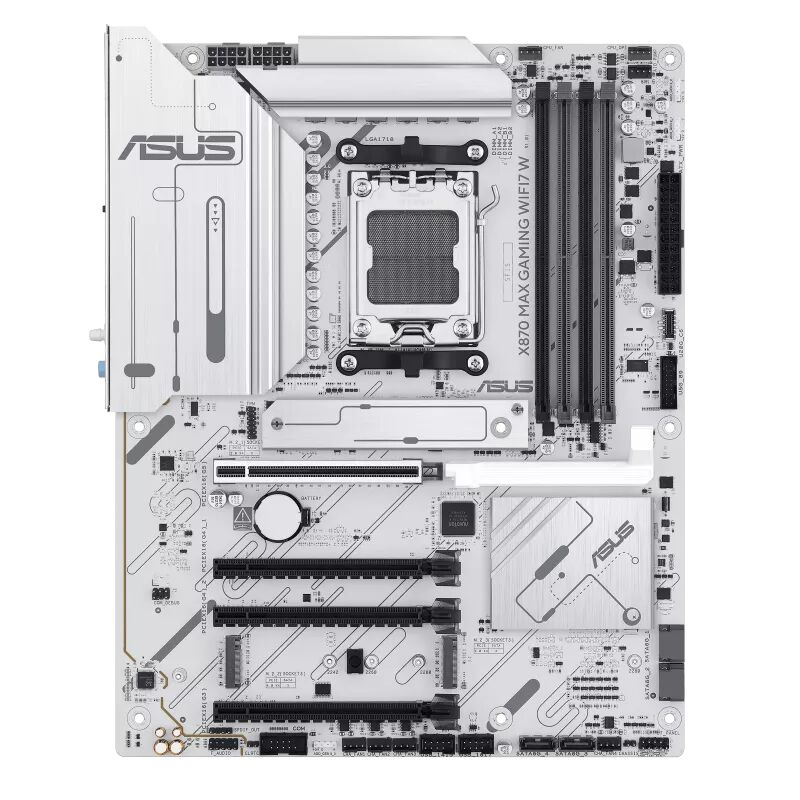 Asus ROG STRIX X870-A GAMING WIFI AMD X870 Soket AM5 DDR5 8000MHz+ (OC) Wi-Fi 7 ATX Anakart (Beyaz)