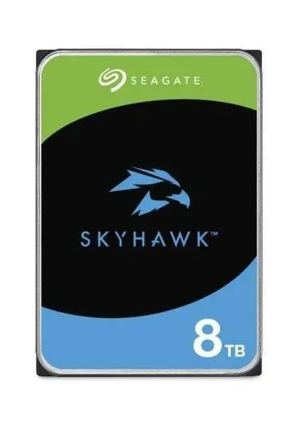 Seagate SkyHawk 3.5'' 8TB 5400RPM 256MB Cache SATA 6Gb/s ST8000VX010 Gözetim Sabit Disk