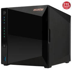 ASUSTOR AS3304T V2 Realtek RTD1619B, 4 Yuvalı, 2GB DDR4, 2.5GbE x1, USB 3.2 x3