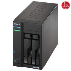 ASUSTOR AS6702T Intel N5105, 2 Yuvalı, 4GB DDR4(16GB Ram Desteği), M.2 x4, 2.5Gb