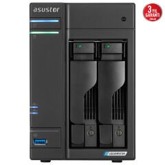 ASUSTOR AS6702T Intel N5105, 2 Yuvalı, 4GB DDR4(16GB Ram Desteği), M.2 x4, 2.5Gb