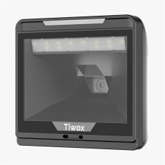 Tiwox VS-8000 2D Karekod ve Barkod Okuyucu Masaüstü Kablolu USB Sunum Tipi Okuyucu