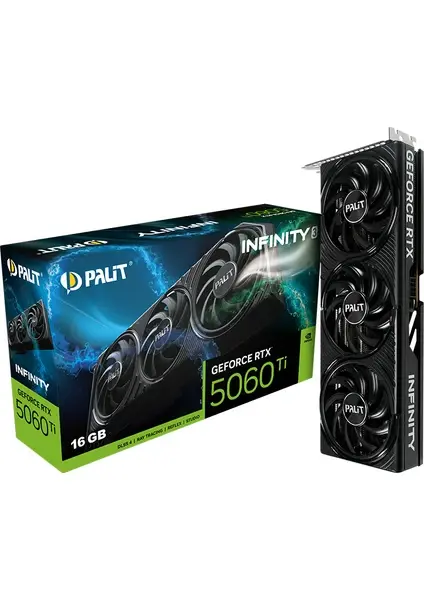Palit GeForce RTX 5060 Ti 16GB OC White 128-bit GDDR7 Ekran Kartı