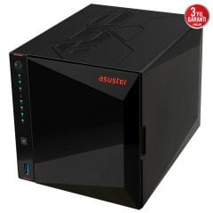 ASUSTOR AS5404T Intel N5105, 4 Yuvalı, 4GB DDR4(8GB Ram Desteği), M.2 x4, 2.5GbE