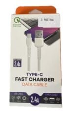 Elba MT-DT2MT 3 Metre USB Type-C Data Kablosu Hızlı Şarj ve Veri Aktarımı