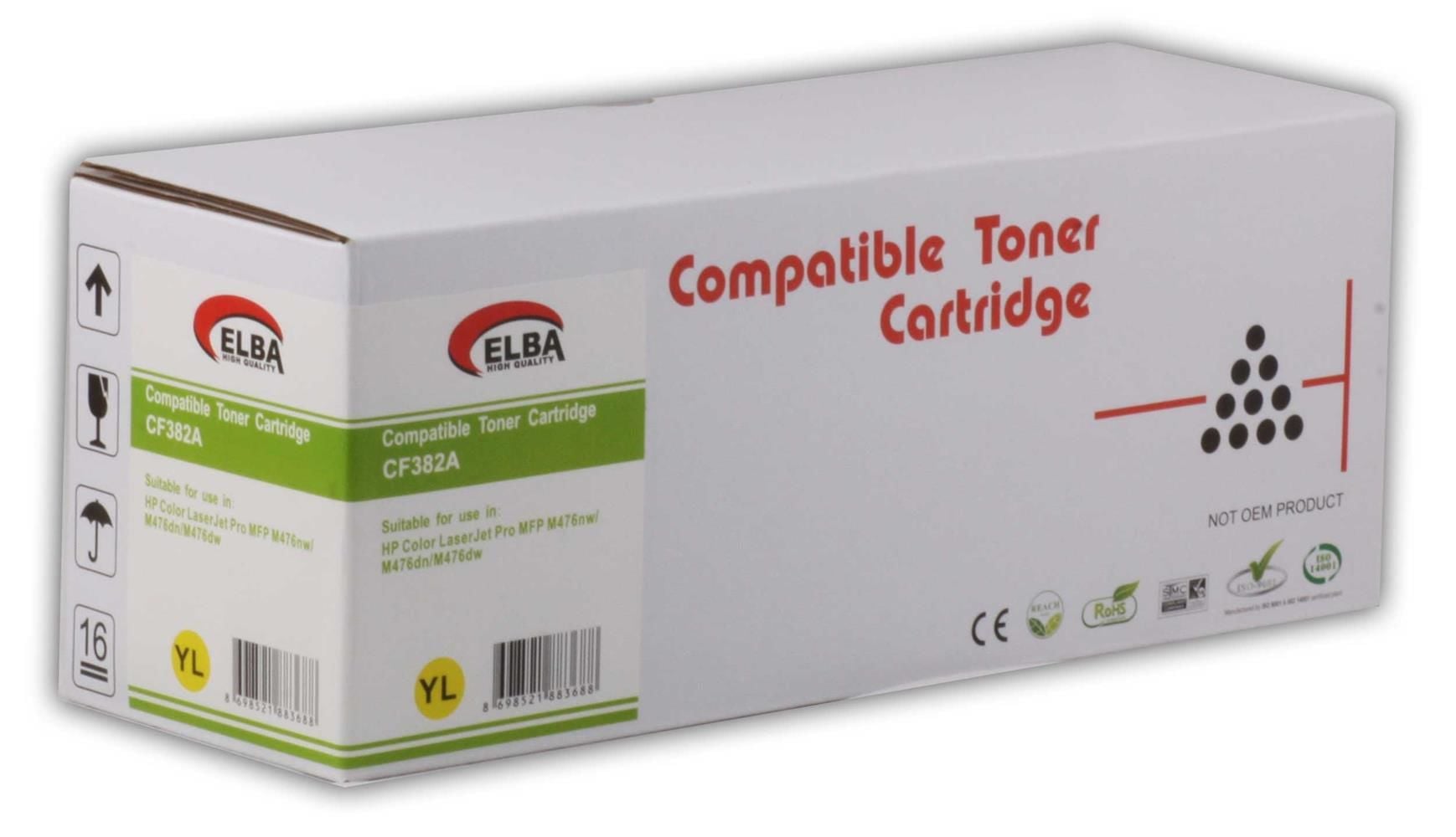 Elba HP 312A (CF382A) Sarı (Yellow) Muadil Toner Kartuşu