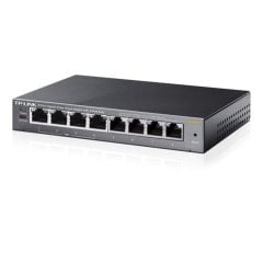 TP‑Link TL‑SG108PE 8 Port Gigabit Easy Smart Switch 4× PoE+ (802.3af/at) 64 W Bütçe Metal Kasa