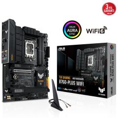 ASUS TUF Gaming B760-PLUS WiFi DDR5 7200MHz 1xHDMI 1xDP 3xM.2 USB 3.2 ATX 1700P (12. ve 13. Nesil İşlemci Uyumlu)