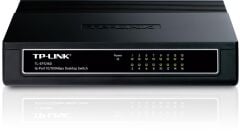 TP-LINK TL‑SF1016D 16-Port 10/100Mbps Plastik Kasa Masaüstü/Wand‑Mount Unmanaged Switch (Auto MDI/MDIX, IEEE 802.3x Flow Control, Enerji Tasarruflu)