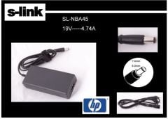 S-link SL-NBA45 19V 4.74A 7.4x5.0 mm Notebook Adaptörü Yüksek Performanslı Güç Kaynağı