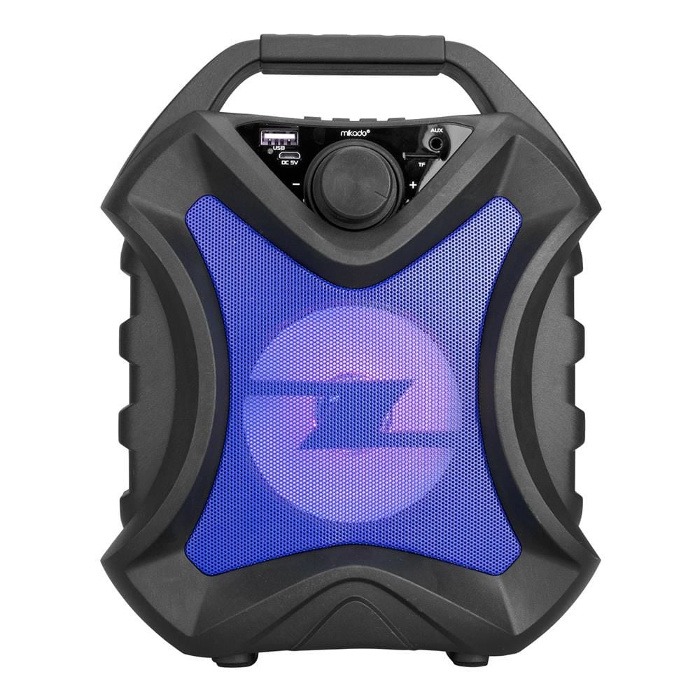 Mikado MD-5BT X-Life 5W 1200mAh Siyah-Mavi USB-SD Kart-Bluetooth Kablosuz MP3 Oynatıcı Hoparlör