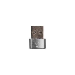 Hytech HY-XO33 Type-C Dişi to USB-A Erkek Metal Gövdeli OTG Çevirici Adaptör Siyah