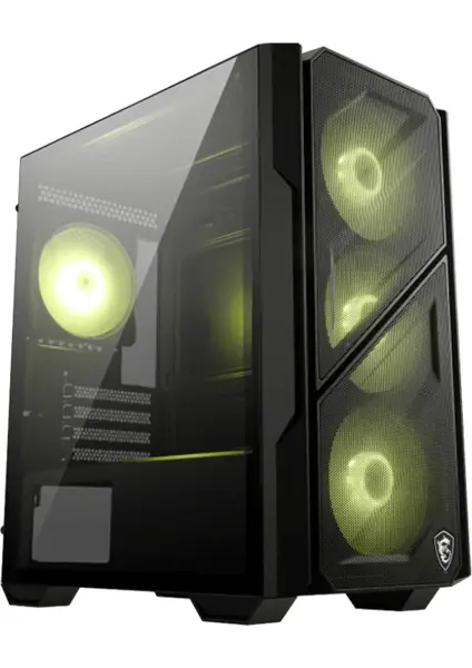 MSI MAG FORGE M110R AIRFLOW Temperli Cam ARGB Matx Mini Tower Kasa PSU YOK