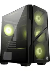 MSI MAG FORGE M110R AIRFLOW Temperli Cam ARGB Matx Mini Tower Kasa PSU YOK
