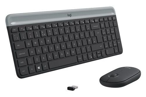 Logitech MK470 Slim Kablosuz Klavye Mouse Seti - Siyah 920-009435