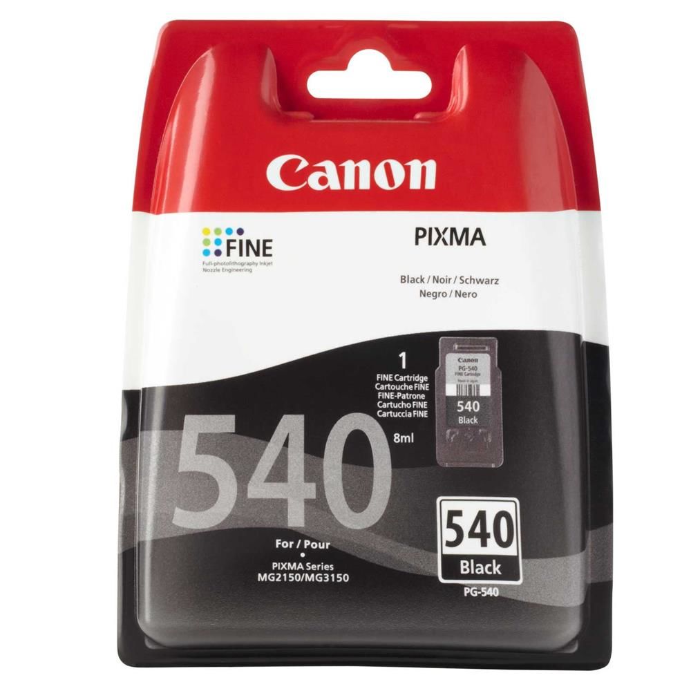 Canon PG-540 Siyah (Black) Orijinal Mürekkep Kartuşu (5225B005)