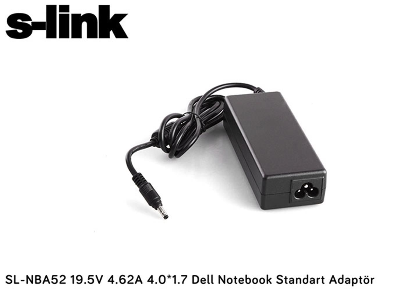 S-link SL-NBA52 19.5V 4.62A 90W 4.0x1.7mm DC Notebook Adaptörü
