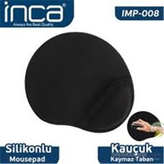 Inca IMPS-008 Silicone Siyah Mouse Pad Kaymaz Tabanlı