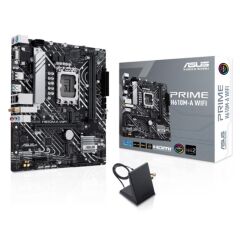 ASUS PRIME H610M-A WiFi DDR5 5600MHz 1xVGA 1xHDMI 1xDP 2xM.2 USB 3.2 mATX 1700P (12., 13. ve 14. Nesil İşlemci Uyumlu)